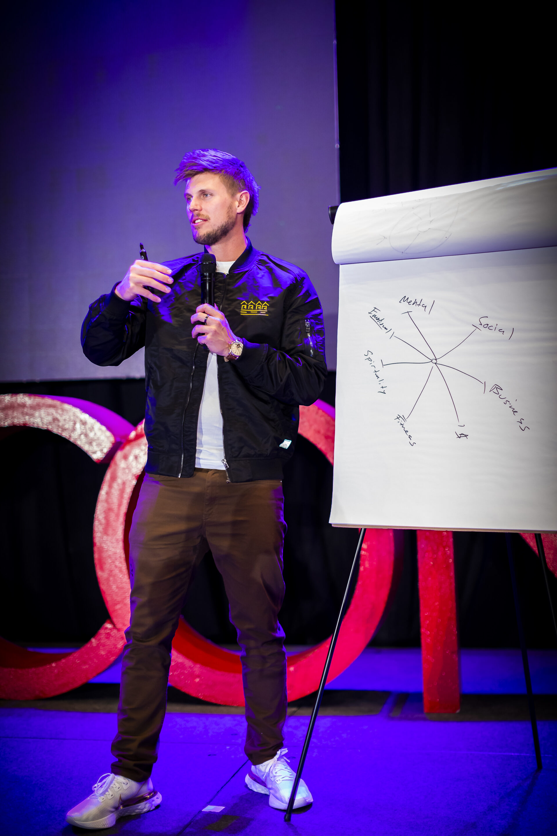 Sam Taggart speaking at D2D Summit